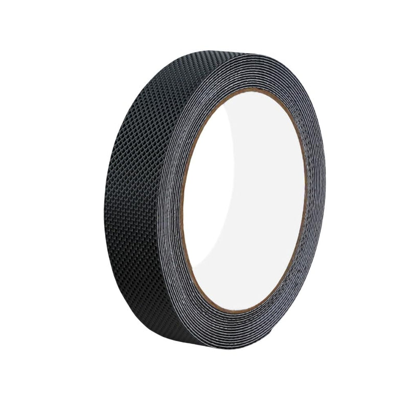 [Australia - AusPower] - Rubber Grip Tape (1" x 18 ft), Non-Abrasive Waterproof & Anti-Slip Cushion Pad, Enhances Friction at Contact Points for Safer Handles or Contact Surfaces 1" x 18Ft Black 