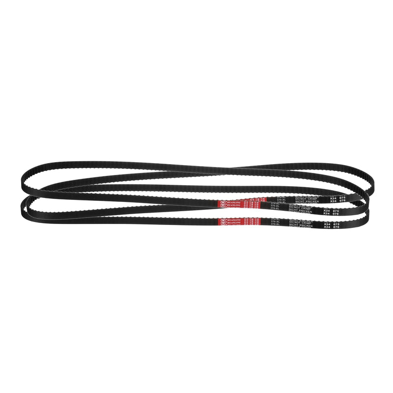 [Australia - AusPower] - uxcell 3Pcs 370XL 037 Timing Belt 185 Teeth Black Cogged Rubber Geared Belt, Width 10mm, Pitch 5.08mm, 3D Printer Timing Belt 3 