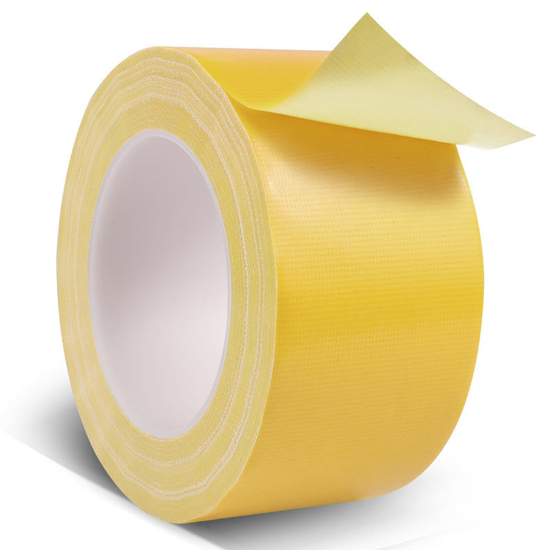 Yellow Duct Tape Heavy Duty, 2.36 Inch x 36 Yard Waterproof Strong Adhesive Duct Tape for Indoor Outdoor Repairs Tear by Hand, 1 Roll Yellow