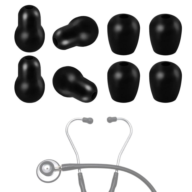 [Australia - AusPower] - Stethoscope Ear Tips Replacement for Littmann Stethoscope Ear Diaphragm Plug, Small/Medium Stethoscope Ear Bud Pieces Fit for Littmann Stethoscope Cardiology IV Ear Cover Parts, 8 Pcs 