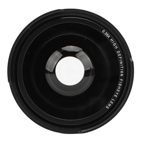 0.35x Ultra Wide Angle Fisheye Lens with Macro, AF IR Compatible. Suitable for All Cameras, Camcorders, and Lenses. for High Resolution Day and Night Photography (49mm) 49mm