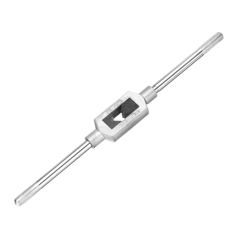 uxcell Adjustable Tap Wrench Handle, for Metric M6-M25 W1/4-1 Taps, Thread Tap Holder Reamer Hand Tapping Tool for Machinist Repair, Medium Carbon Steel Handle with Nickel Plated