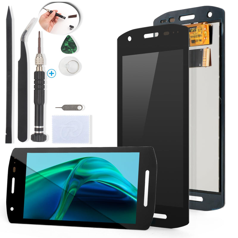 YWLRONG for Zebra TC21 Screen Replacement for Zebra TC21 TC210K TC26 Display Touch Screen Digitizer for Handheld Barcode Scanner Assembly Replacement with Tools（with Camera Cutout ）