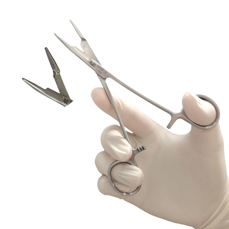 [Australia - AusPower] - OLSEN-HEGAR Needle Holder with Scissors, 5.5" Straight Tip Martensitic Stainless Steel Needle Driver, Surgical Locking Needles Clamp, Fit for Surgery, Medical Lab, Teaching (F31047-14) Olsen-hegar Needle Holder Straight 