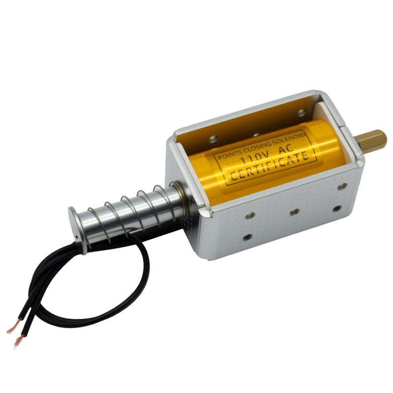 [Australia - AusPower] - AC110V Push Pull Solenoid, Electric Lifting Magnet, Lifting Electromagnet,35mm Solenoid Valves Electromagnet Actuator, for DIY Projects and Automation(Wiring Connecting) Wiring Connecting AC110V 