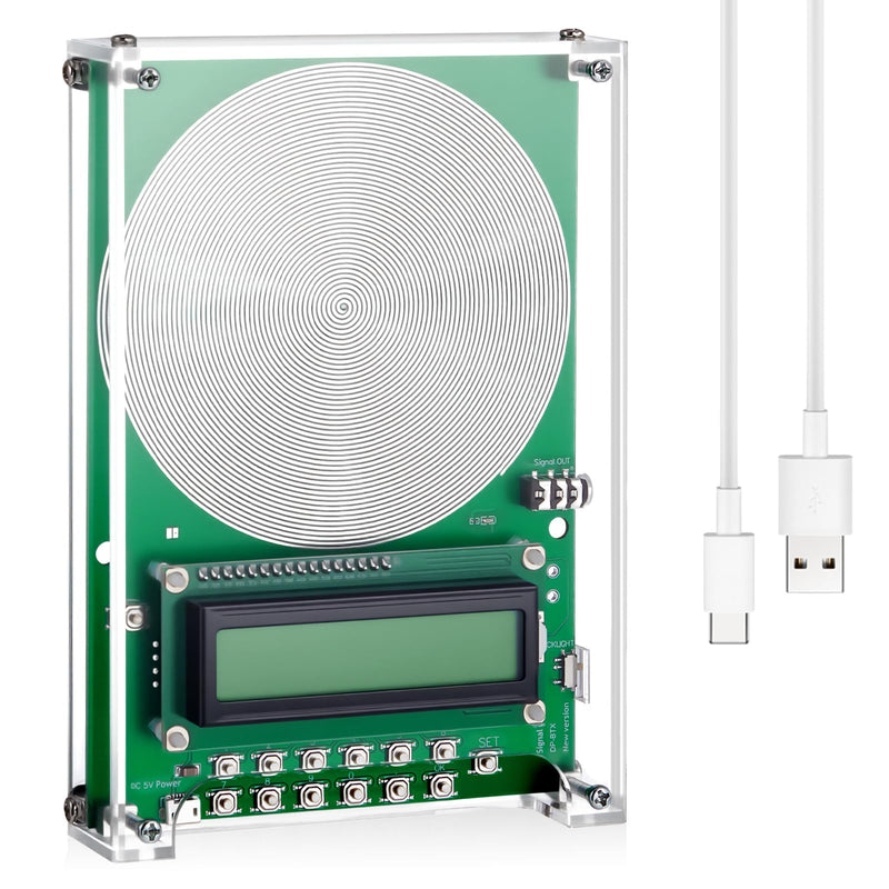 [Australia - AusPower] - 0.01Hz-100000Hz Adjustable Schumann Sine Wave Resonance Generator Ultra Low Frequency Generator Resonator Sound Frequency Machine with USB and Magnetic Acrylic Case 0.1Hz-100KHz 