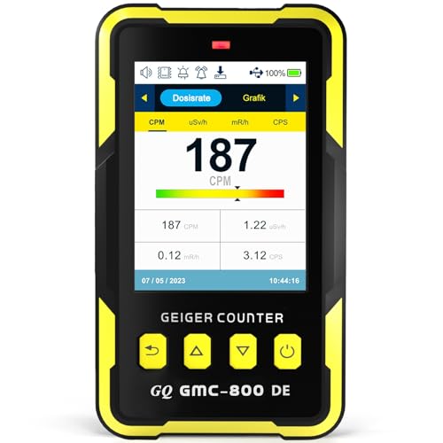 Nuclear Radiation Detector GQ GMC-800 DE Geiger Counter - German Version USA Design US Standard Dosimeter Beta Gamma X-Ray GMC 800 DE