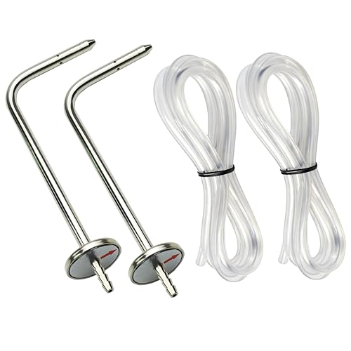 ZIBOO ASP2 soft tube static pressure probes with 2 x 39.37-foot tubes for HVAC dual-port manometers