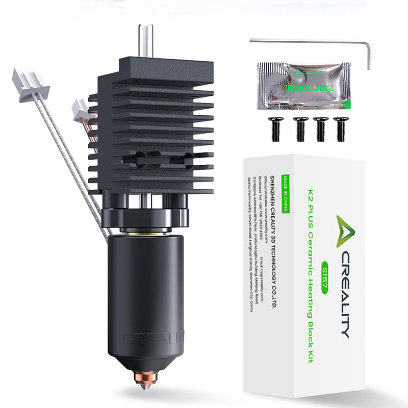 Creality Official K2 Plus Ceramic Heating Block Hotend Kit, Unicorn Quick Swap Nozzle Kit, 350°C High Temperature Resistant, All-Metal Integrated Design Kit for Creality K2 Plus 3D Printers For K2 PLUS