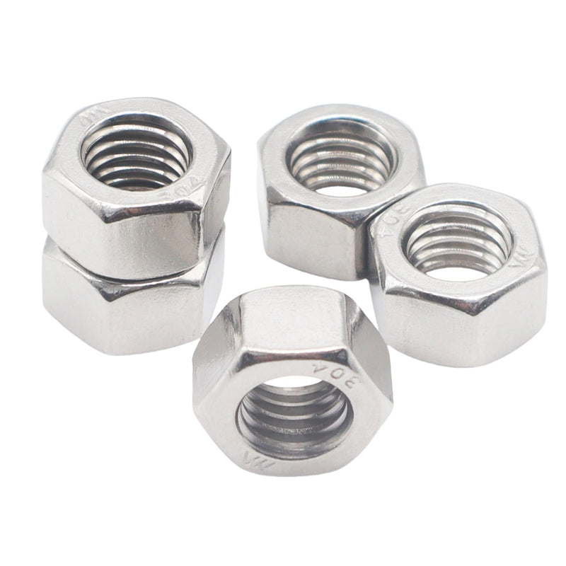 [Australia - AusPower] - Metric M14 Hex Nuts, M14-2.0mm Stainless Steel Standard Metric Coarse Thread Hardware Nuts; 10pcs M14 x 2.0 (10pcs) 