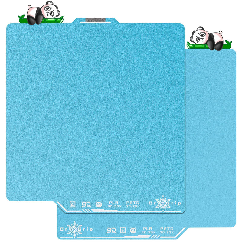 BIQU CryoGrip Pro Frostbite Cold Build Plate for Bambu-Lab X2D P2S P1S P1P X1C X1E A1 3D Printers, Super-Tack Spring Steel Sheet, 257x257mm, Room Temperature Printing, Double-Sided, 1 Piece 257*257MM Frostbite-Blue