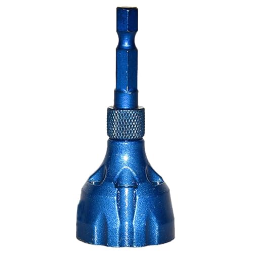 Outdoor Deburring, External Deburring / Chamfer Tool, Hex Shank Deburring Tool for Thread Repair, Deburring External Chamfer Tool, Metal Deburring Tool, for 3 mm to 20 mm, Blue