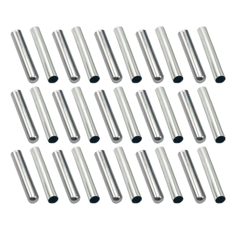 [Australia - AusPower] - 100PCS Stainless Steel Housing for PT100 DS18B20 Temperature Sensor,6x50mm Blind Pipe Sleeve, Closed-End Temperature Probe Casing,6 * 50mm Small Steel Tube JEBHANN 6x50mm 