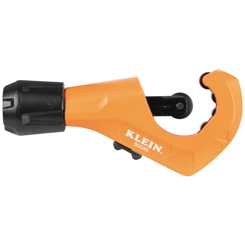 [Australia - AusPower] - Klein Tools 50046 Constant Swing Tubing Cutter for Copper and Aluminum, 1/8 to 1 3/8-Inch O.D. with Deburring Tool and Replacement Blade 
