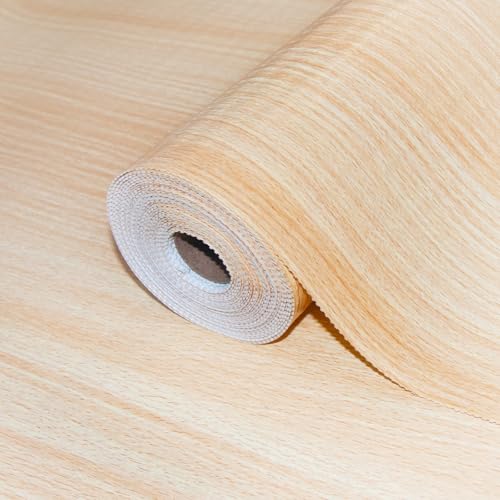 Drawer Shelf Liner for Kitchen Cabinets Non-Adhesive, Non Slip Shelf Paper Waterproof Thickened Cabinet Liners for Shelves, Strong Grip Mats for Cupboard, Dresser, Pantry, Wood-Grain, 23.6 in x 10 FT 23.6"W x 118.1"L Wood Grain Pattern