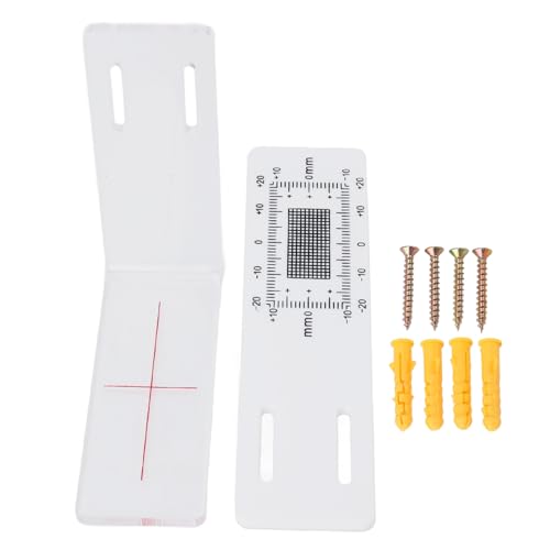 Crack Monitor, Precise ABS Acrylic Standard Crack Gauge Monitor, Multifunctional Portable Crack Monitor, Practical Measuring Tool for Corners