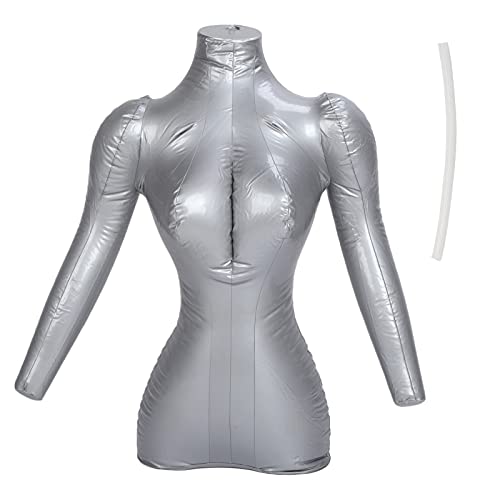 Inflatable Female Mannequin Half Body, Inflatable Mannequin Clothing Display Model Made of PVC Material, Female Coat Upper Body, Inflatable