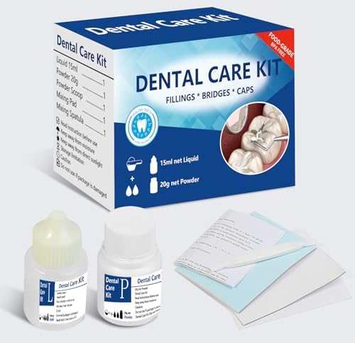 [Australia - AusPower] - Tooth Repair Kit, Temporary Teeth Replacement Kit, Zinc Oxide Eugenol Cement Dental for Broken Chipped Teeth, Missing Teeth, Crown Fillings & Bridges, Improving Smile 1pcs 