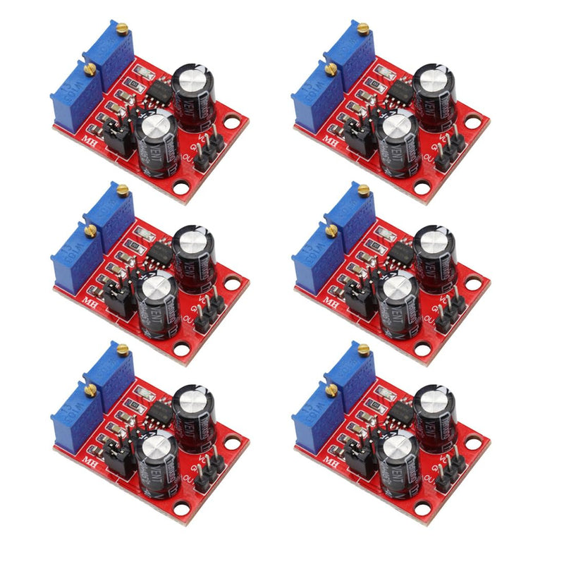 [Australia - AusPower] - 6PCS NE555 Pulse Frequency Duty Cycle Adjustable Generator Module Square Wave Rectangular Wave Signal Generator 
