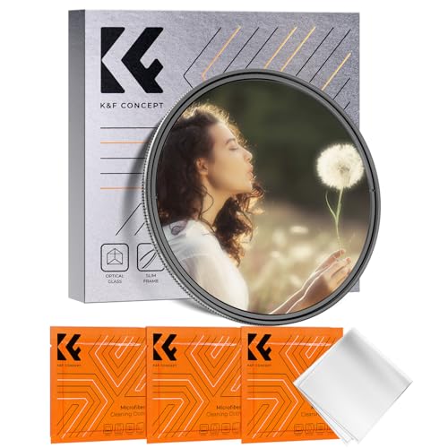 K&F CONCEPT 72mm Black Diffusion Mist 1/4 & Variable ND2-32 in-1 Filter