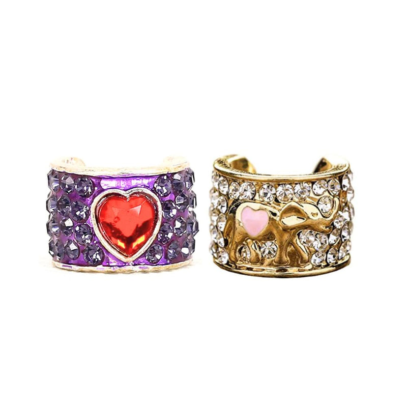 [Australia - AusPower] - Pack 2 Stethoscope Charms Jewelry - Heart and Elephant, Medical charms 