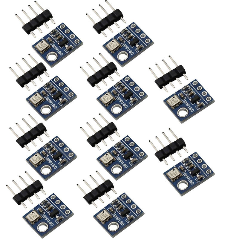 [Australia - AusPower] - 10PCS GY-68 BMP180 Temperature Barometric Pressure Sensor Module Digital Pressure Sensor Board 10 