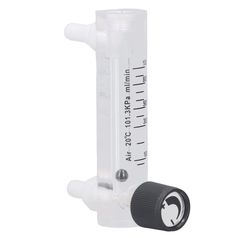 Gas Flow Meter Tester Air Adjustable Panel Measuring Control Flow Meter 10-1000ml Min Durable Acrylic Material for Gas Measurement