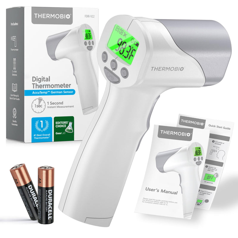 [Australia - AusPower] - Medical Grade FSA HSA Approved Digital Thermometer, Heavy Duty Touchless Infrared Forehead Thermometer, for Adults & Baby, 1s Instant Results Fahrenheit & Celsius 