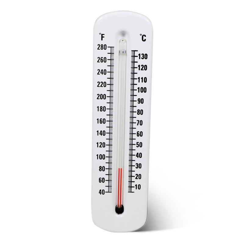 [Australia - AusPower] - Hot Water Thermometer – Steel Thermowell, 1/2" NPT, 40-280°F, Organic Liquid Filled Tube, Angle or Straight Stem 