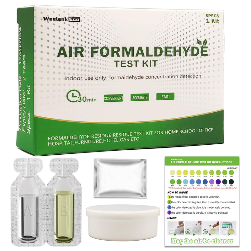[Australia - AusPower] - Air Formaldehyde (HCHO) DIY Test Kit (5 kit) - Find Out How Much Formaldehyde is in The air Around You, Suitable for Detecting Formaldehyde Levels in The air of Various Indoor environments 5 