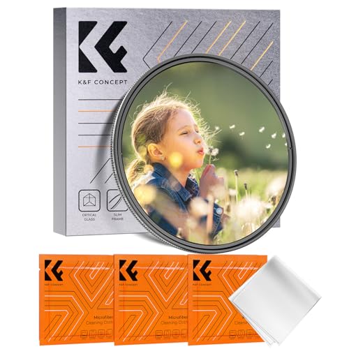 K&F CONCEPT 49mm Black Diffusion Mist 1/8 & Variable ND2-32 in-1 Filter