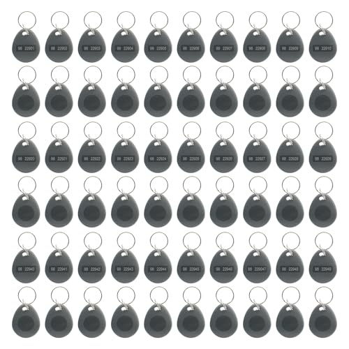 [Australia - AusPower] - 100pcs 26 bit Prox Keyfobs Proximity Fob Frequency 125KHZ HI-D Fit for Prox Key ISOProx 1386 1346 1386 1326 H10301 Format Card Readers & Vast Majority of Access Control Systems,Grey 