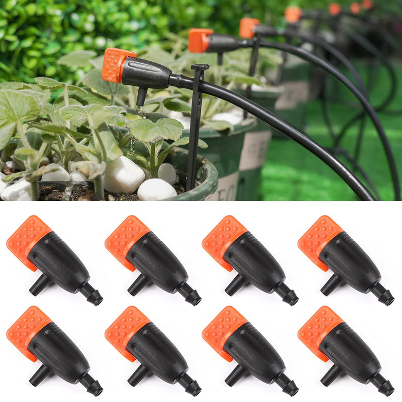 [Australia - AusPower] - Drip Irrigation Inline Dripper for 1/4" Drip Irrigation Tubing, 35 Pieces Adjustable Drip Emitters Micro Drippers for Drip Irrigation Gardening System Maintain Constant Flow Irrigation Dripper 