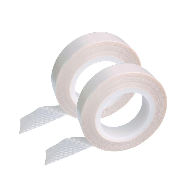[Australia - AusPower] - 2 Rolls Low Friction Tape, Drawers Slide Tape 1/2 Inch x 33 Feet Desk Glide Tape, Dresser Squeak-Resistant Tape, Slippery Woven Tape for Wood Drawers, Cabinet, Curtain, Furniture, White White, 2 Rolls 