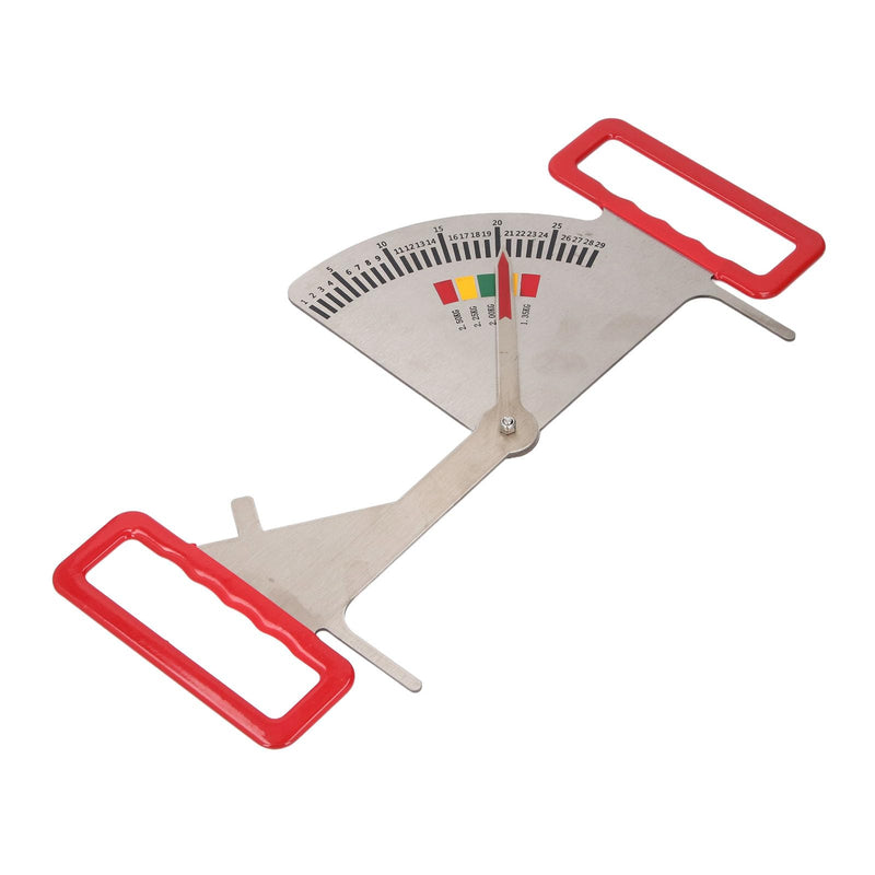 [Australia - AusPower] - Body Fat Caliper, Stainless Steel Feeding Management Ruler for Pregnant Sows, Accurate Measurement with 5 Intervals, Suitable for Farms, Easy to Operate, Improving Efficiency 