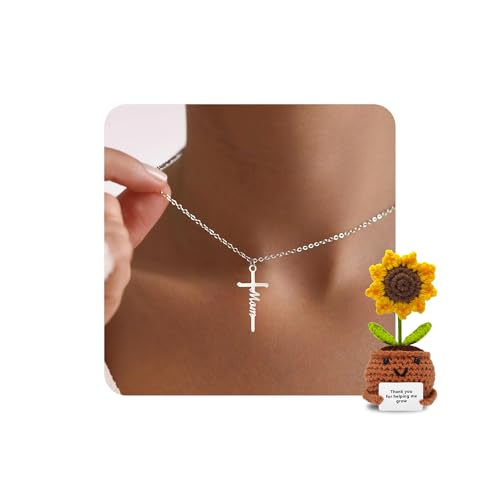 Faith Cross Pendant Necklace for Women Religious Christian Jewelry for Women Birthday Gifts for Grandma Mom Daughter Teacher