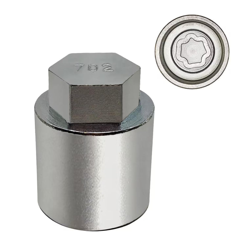 JL 701 for 27mm Nuts, Wheel Locking Nut Key for Jeep (JL) Dodge | Wheel Lock Nut Socket Adapter, Anti-Theft Lug Nut Removal Tool, Anti-Theft Screw Remover, Repair Tool, Tyre Fitting, garage