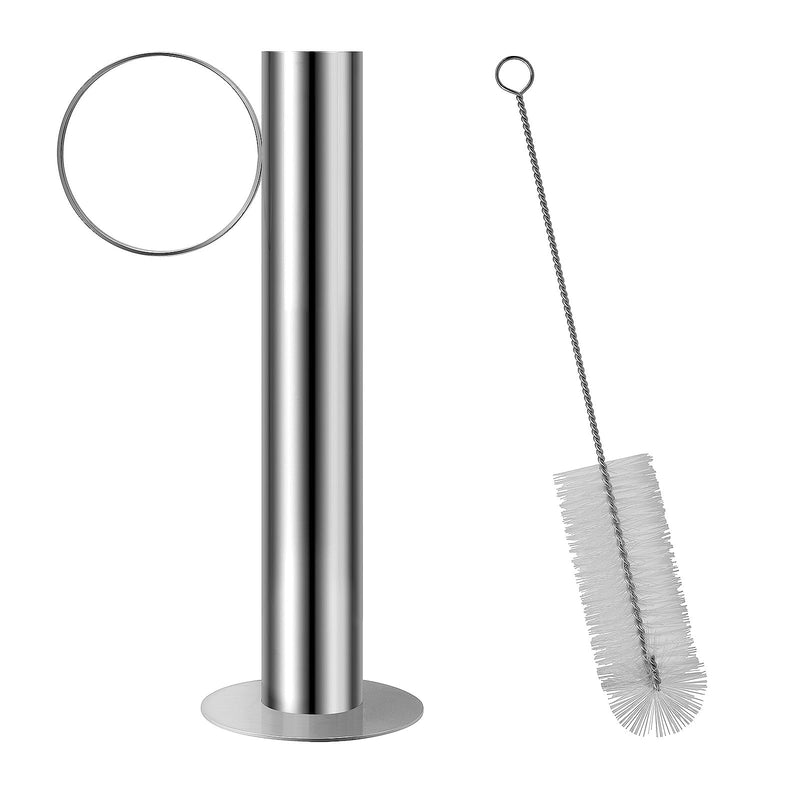 [Australia - AusPower] - Stainless Steel Maple Syrup Hydrometer Test Cup for Sap Processing with Cleaning Brush, 10-Inch Test Cup for Precision Density Readings 