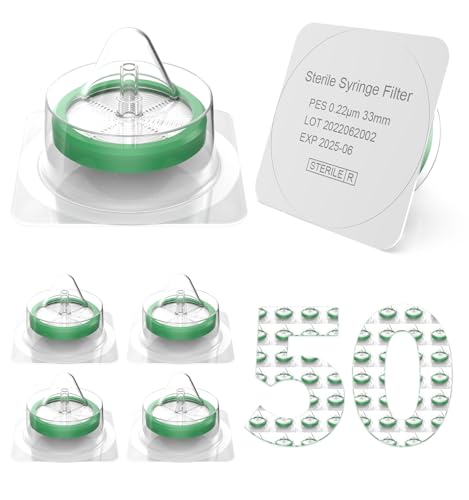 FOUR E'S SCIENTIFIC PES syringe filter, 50-pack product image
