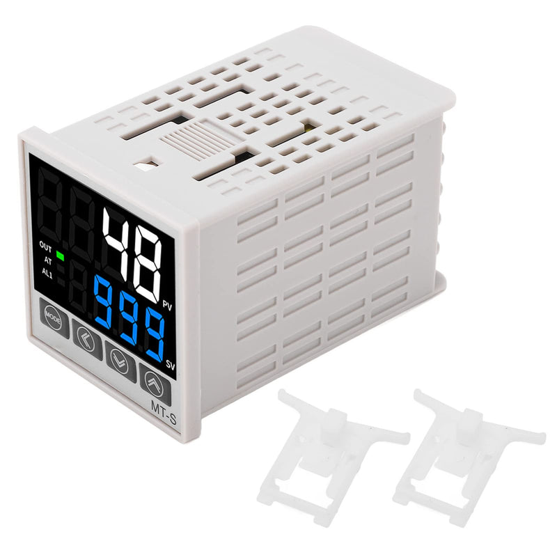 [Australia - AusPower] - PID Temperature Controller Kit, Intelligent Digital Display, Backlit Display with Heating and Cooling Modes for Home Brewing (48 X 48mm) 48 X 48mm 