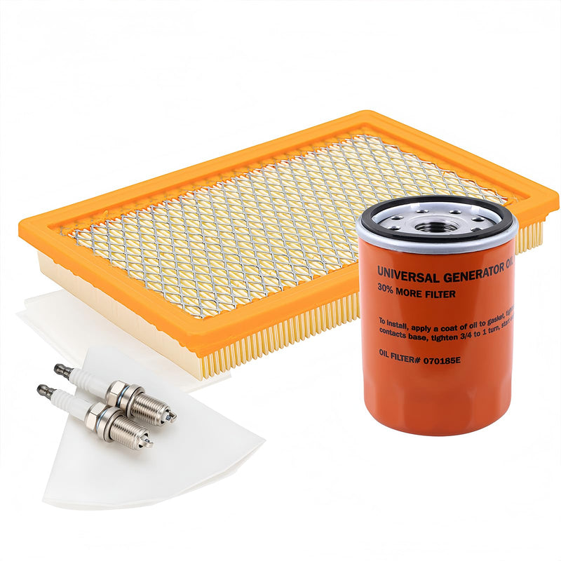 6482 Maintenance Kit Fit for Generac 8kW 10kW Standby Generators 410cc 460ccEngine Scheduled Maintenance Kit Include 9371AS Air Filter, 070185E Oil Filter