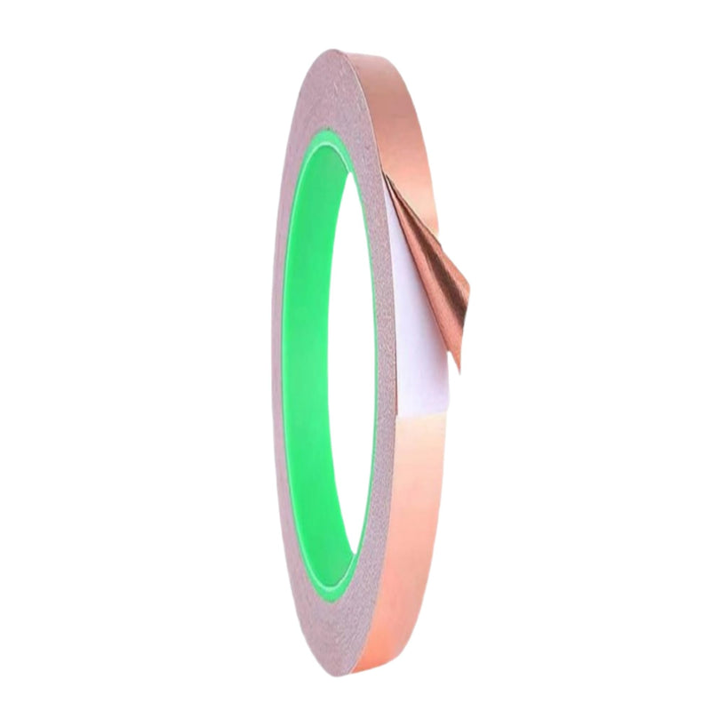 [Australia - AusPower] - Copper Foil Tape 1/2" x66Ft Double-Sided Conductive Adhesive Tape for EMI Shielding,Electrical Repairs Guitar &,Circuits,Soldering,Grounding Brown (1/2" W) 1/2"W 