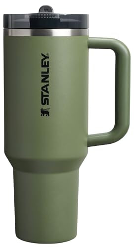 STANLEY Quencher ProTour Flipstraw Tumbler, 40 oz, Dried Pine 40 Ounces Dried Pine VRT