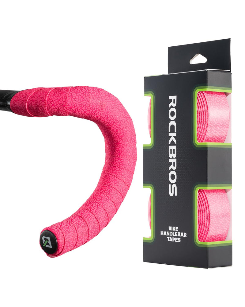 ROCKBROS EVA Road Bike Handlebar Tape Bicycle Bar Tape with Multiple Colors Cycling Handle Wraps for Better Grip-2 Rolls Sanded Embossing1