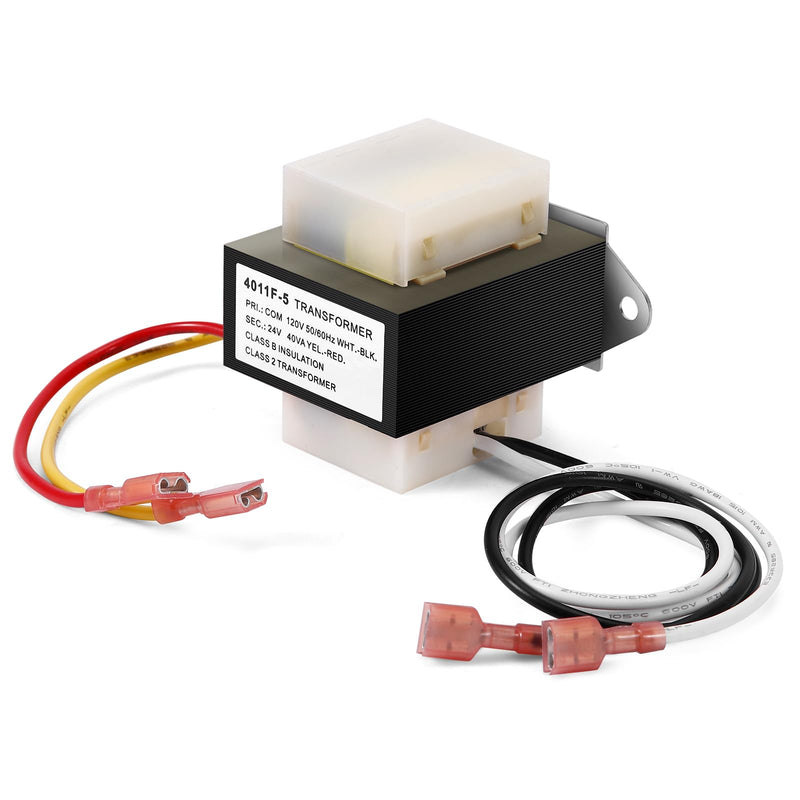 [Australia - AusPower] - 46-24124-06 HVAC Transformer 40 VA 120/24V Replacement for Furnace 46-24124-06 BE161640GDD 29M7101,120V to 24V AC HVAC Furnace Transformer Channel 2 Hole Mount 