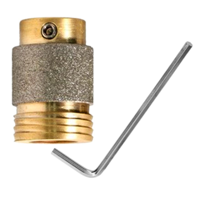[Australia - AusPower] - MCBL1 Diamond Grinding Bit 1" Brass Core Abrasive Wheel Automatic Water Feeding Stained Glass Grinder Head Making Tool Standard Spare Parts (1 Inch) MCBL1 