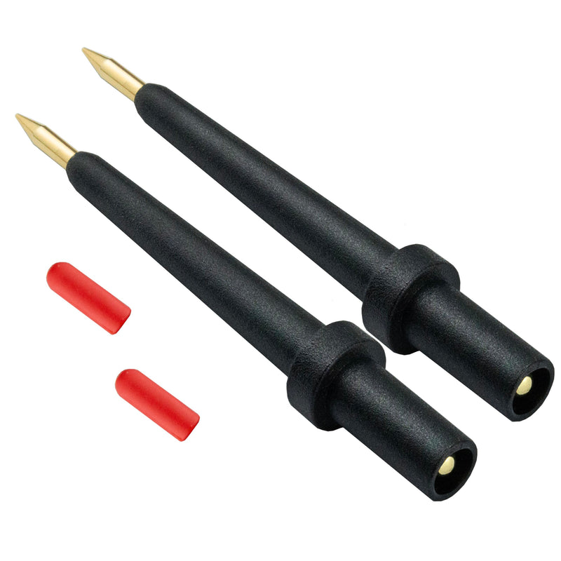 [Australia - AusPower] - ZIBOO - 2Pk 4Mm Banana Jack 3 Tip Black (PPTK0024-2),Use for Autel Circuit Tester Power Circuit Probe 2 