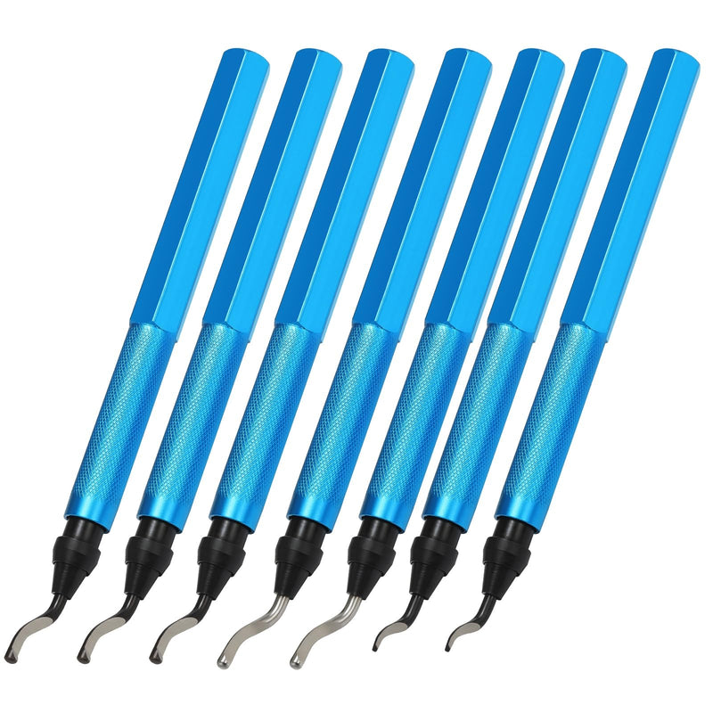 [Australia - AusPower] - VASTOOLS Deburring Tools,7pc,High Grade Swivel Blades,Metal Handle Deburr Tool for Metal, Resin, PVC Pipes, Copper, Plastic and 3D Printed,Hole Internal Chamfer Tool Removing Burr 7pc Deburr 