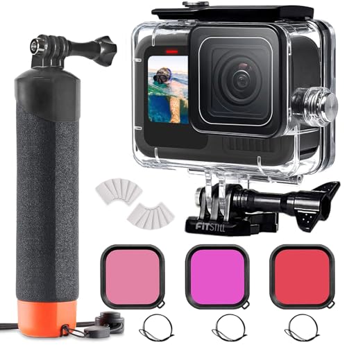 FitStill Waterproof Protective Case for Go Pro Hero 13/12/11/10/9 Black