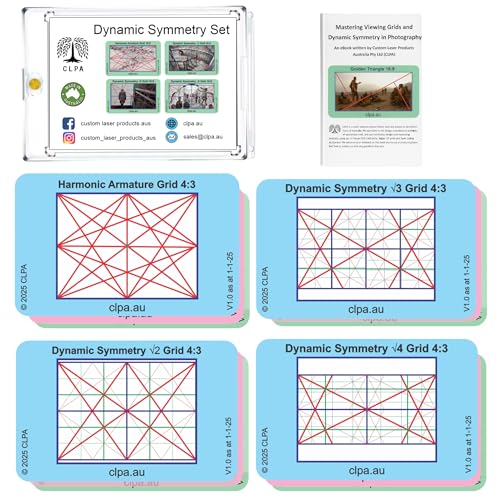 Dynamic Symmetry Directors Viewfinder Set, 4 Layouts, 12 Cards Set - Dynamic Symmetry